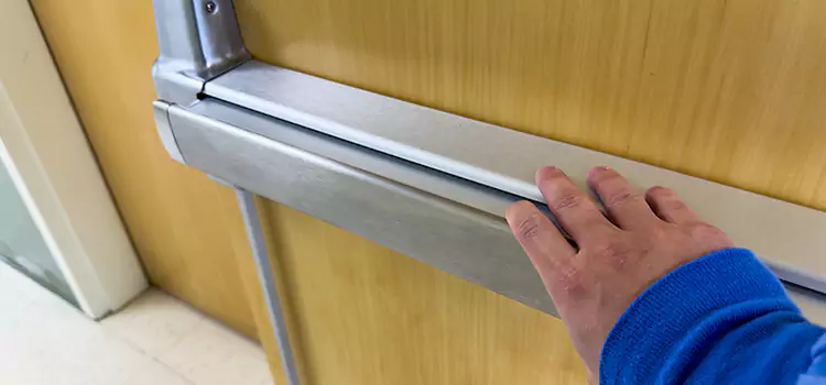 Installing a Push Bar on a Door Griffith